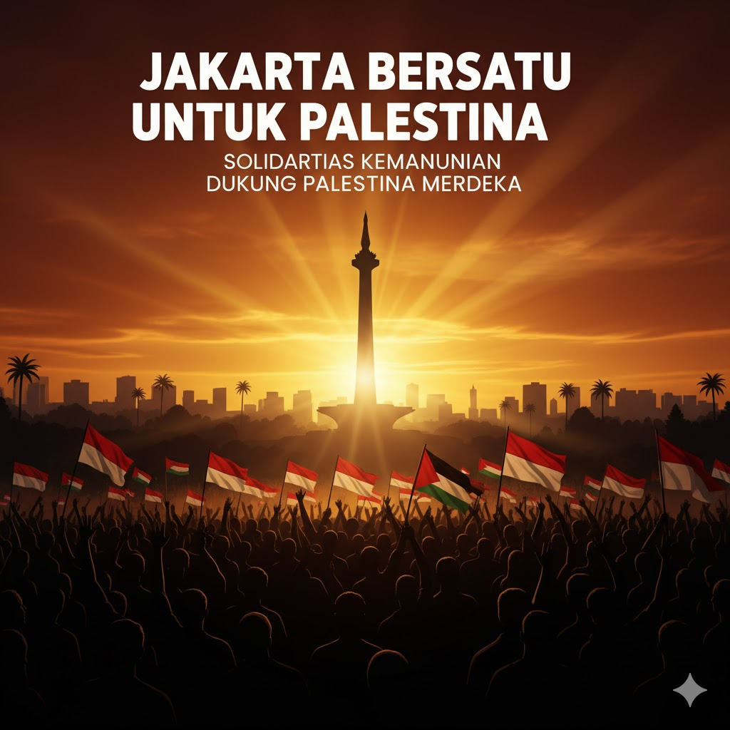 Jakarta : Aksi Solidaritas Palestina Pasca Gencatan Senjata